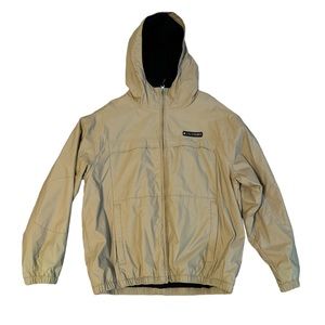 Vintage Tommy Hilfiger Beige Work Coat Jacket Heavy Full Zip Jacket - Sz XL